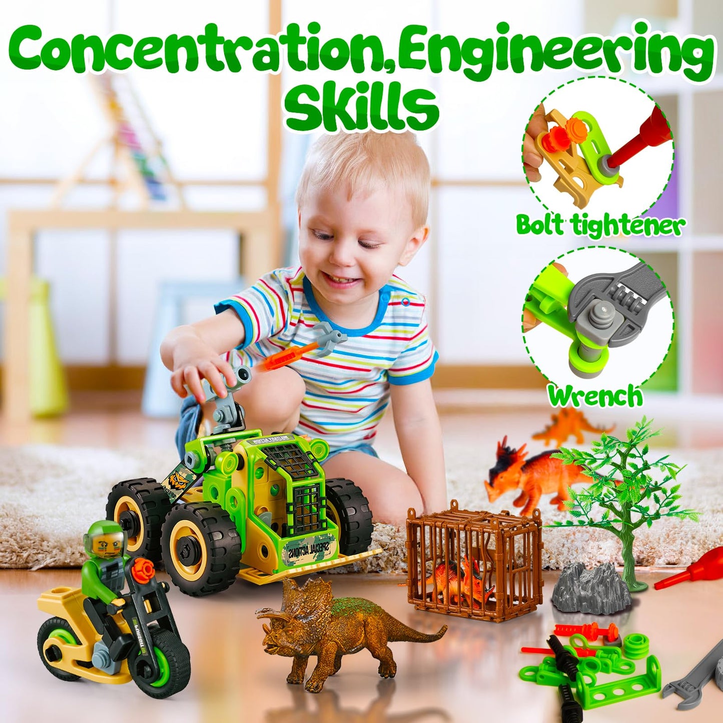 Dinosaur Building Toys STEM Kit for Kids