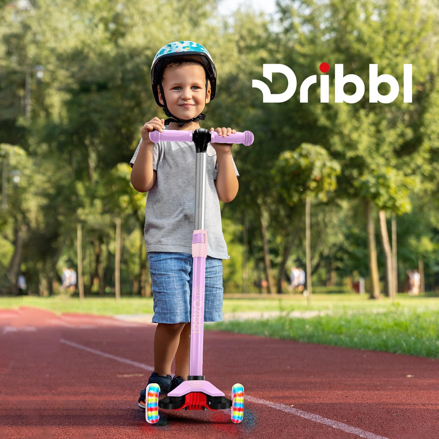 Dribbl Kids 3-Wheel Scooter with Adjustable Handlebar