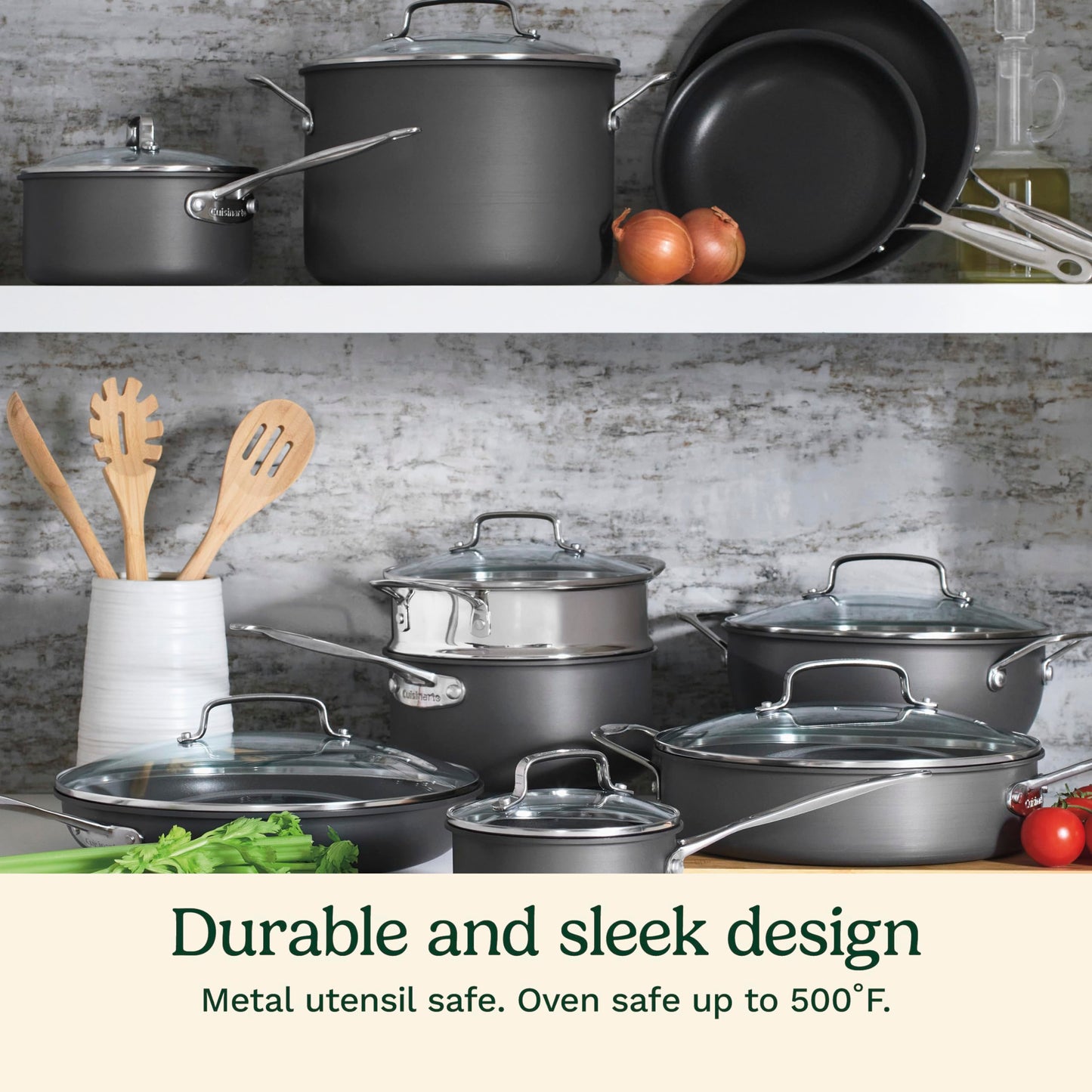 Add 2 to Your Cart! Cuisinart 17-Piece Nonstick Cookware Set