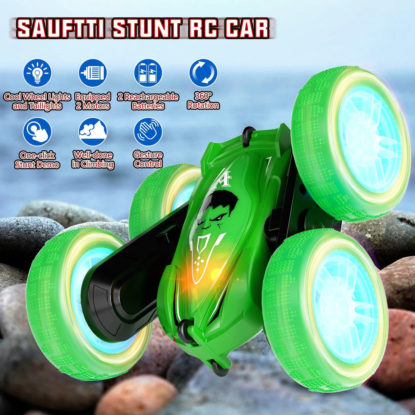Gesture Sensor RC Stunt Car for Kids