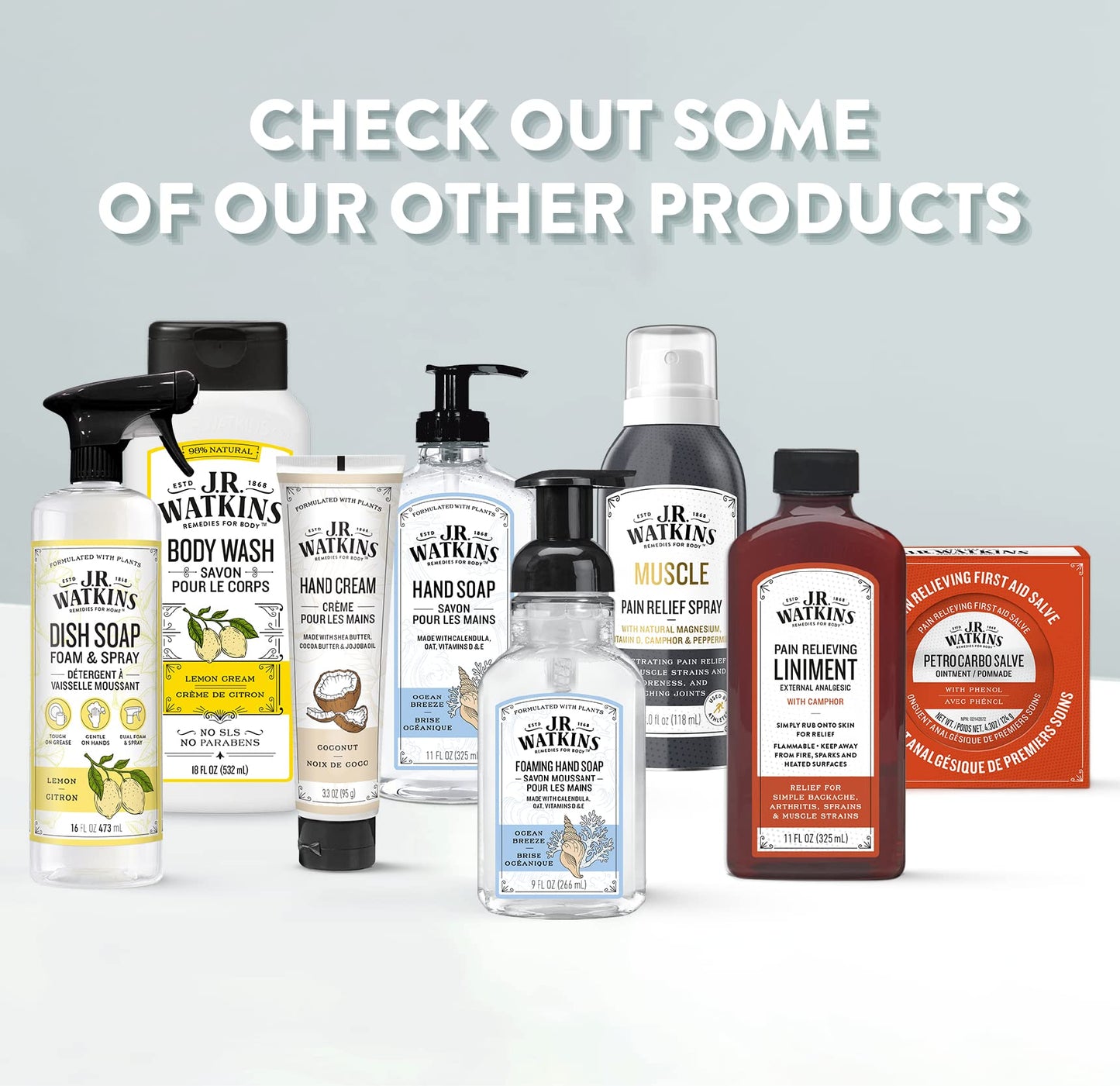 J.R. Watkins Grapefruit Gel Hand Soap 3 Pack