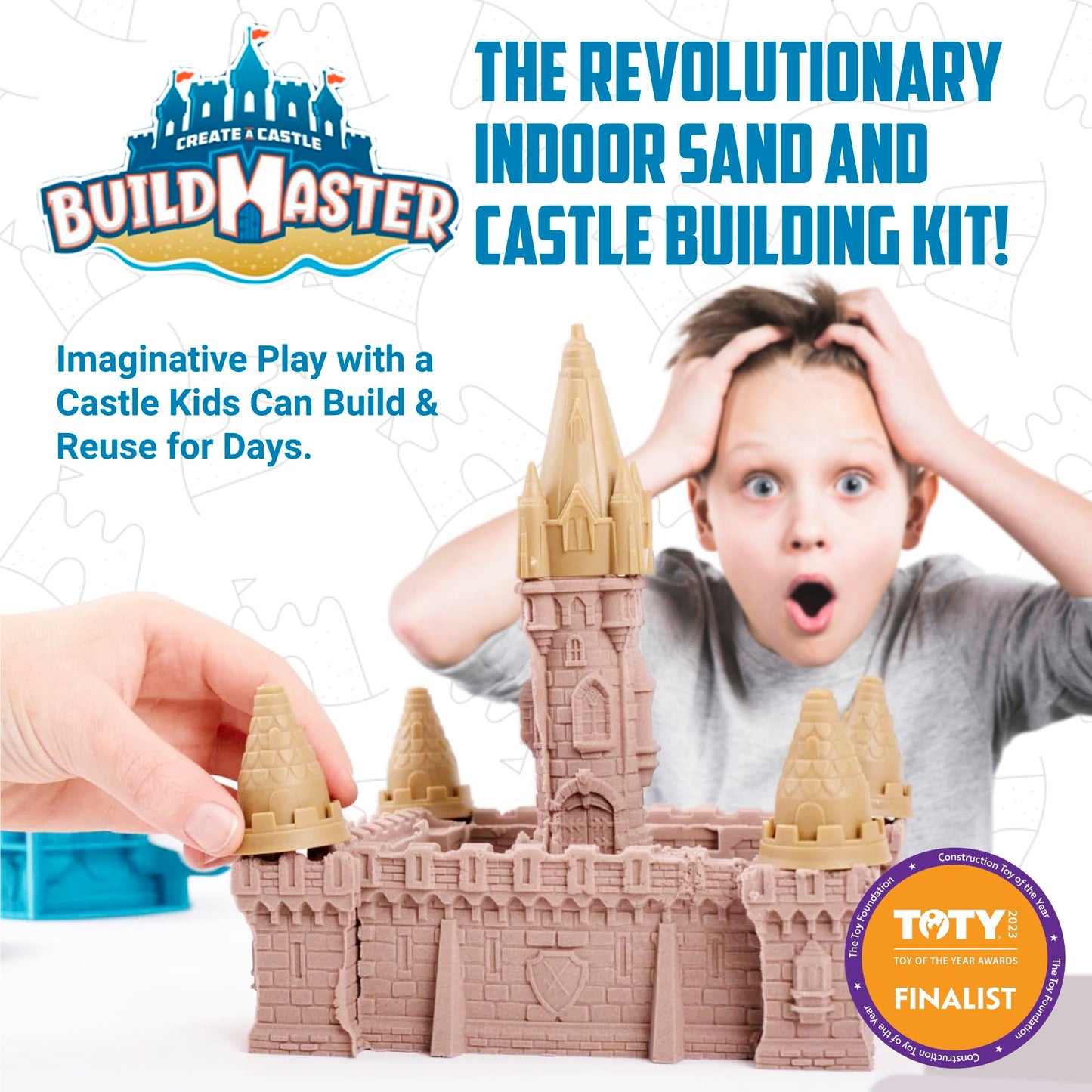Indoor Sandcastle Play Kit with 20 Pieces