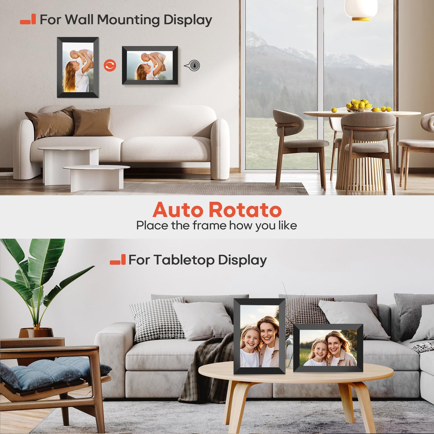 10.1" WiFi Digital Picture Frame with Touch Screen