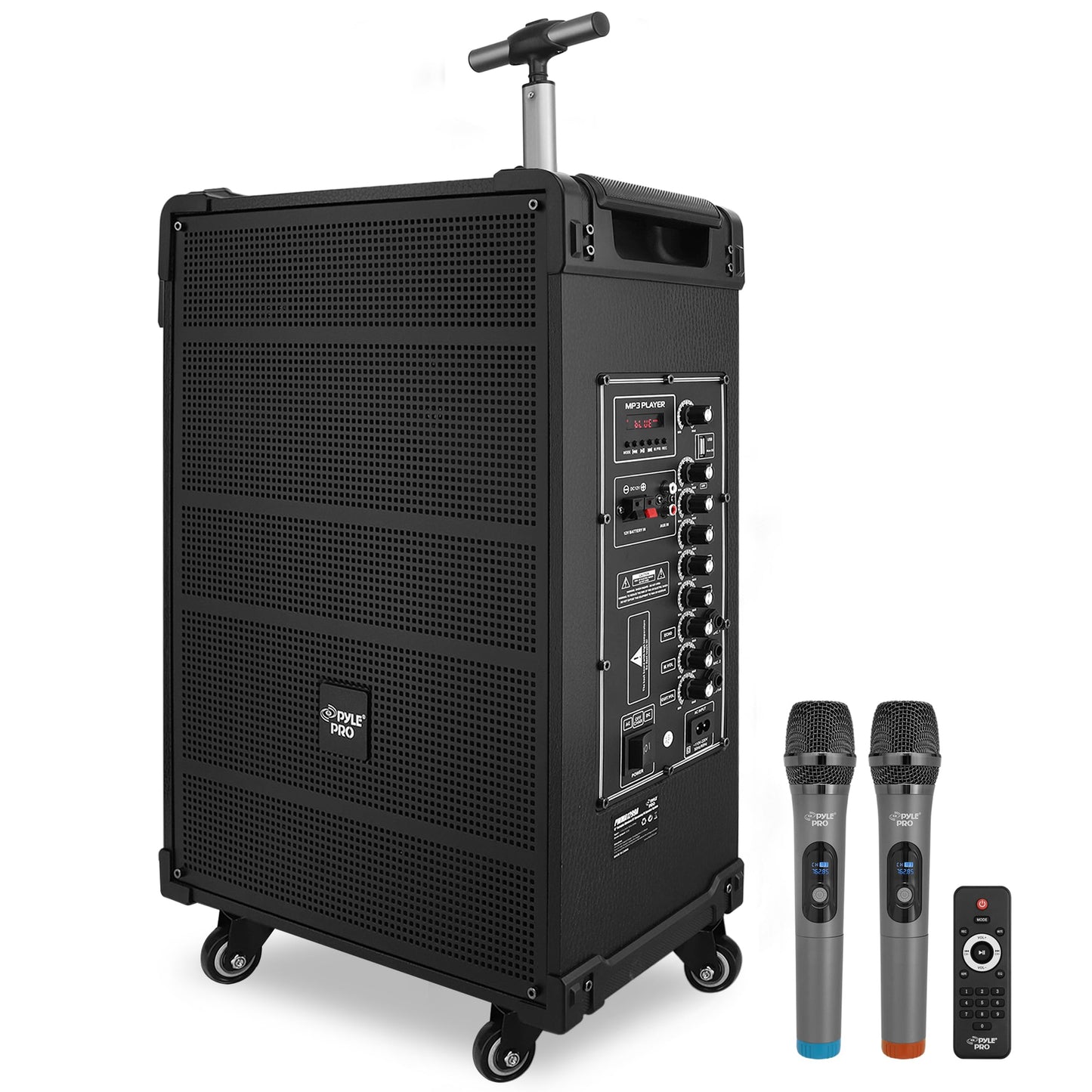 Pyle 12" Portable Bluetooth Speaker with Microphone