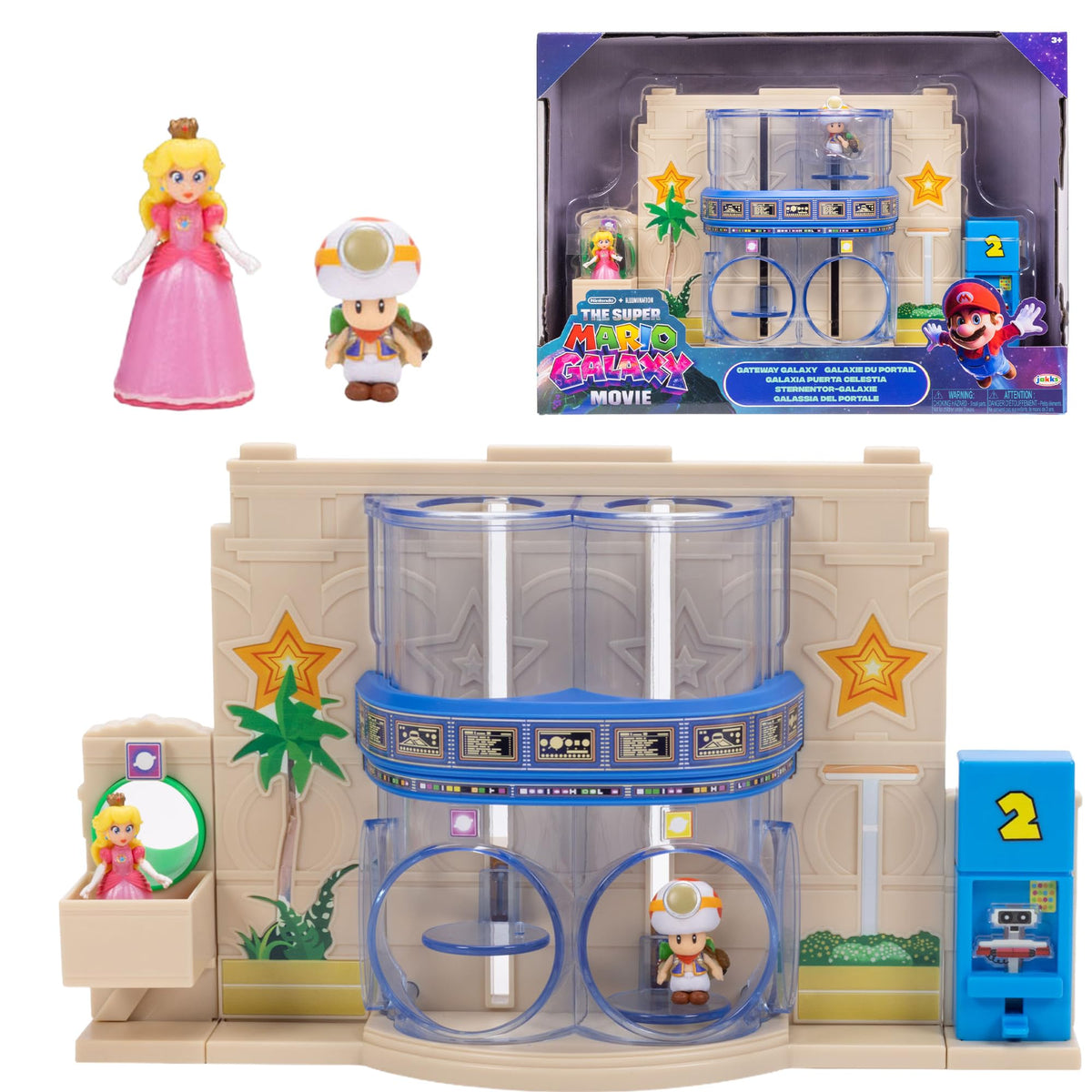 Jakks Pacific Super Mario Galaxy Gateway Galaxy Diorama Playset