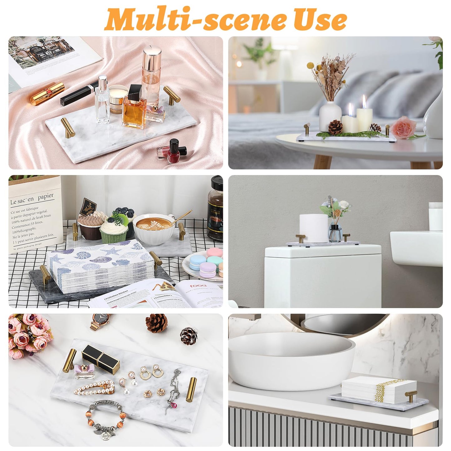 Elegant Napkin Holder Tray for Bathroom Dining