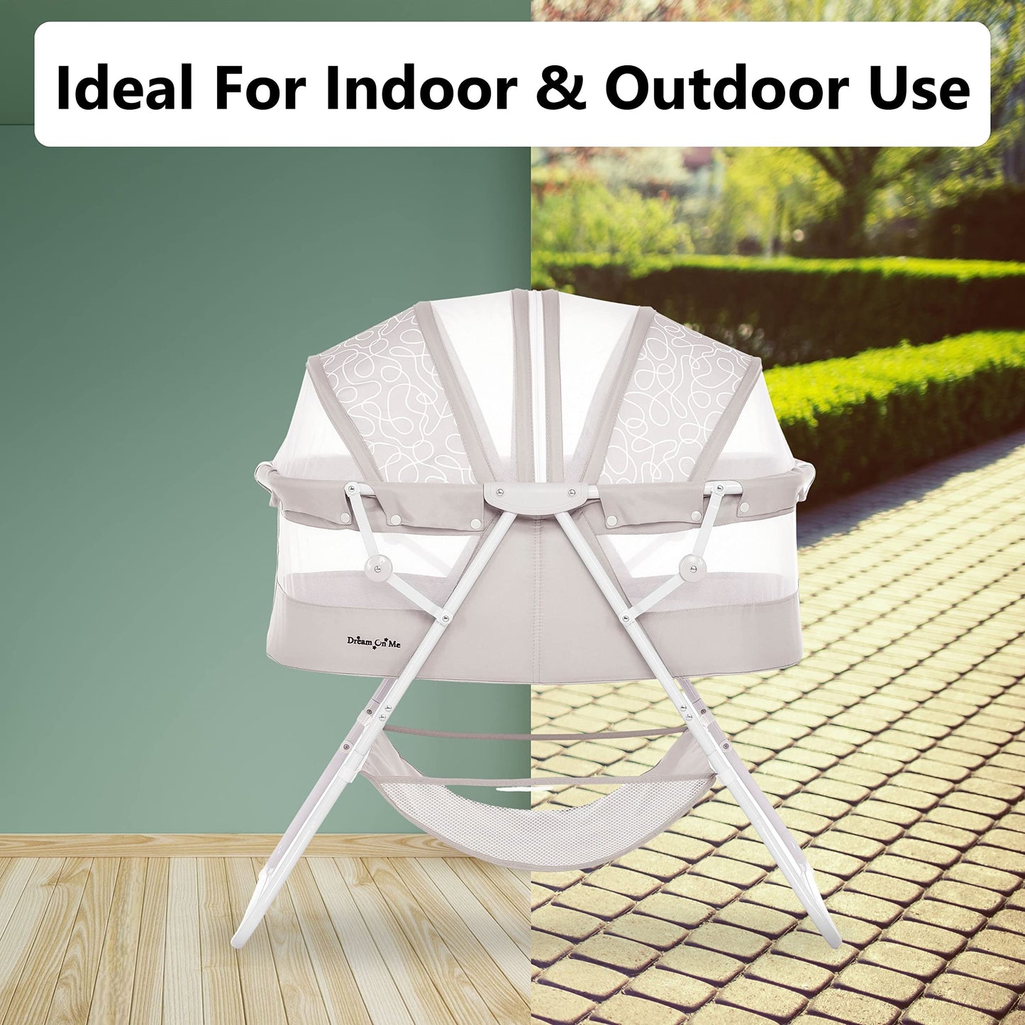 Dream On Me Portable Baby Bassinet with Canopy