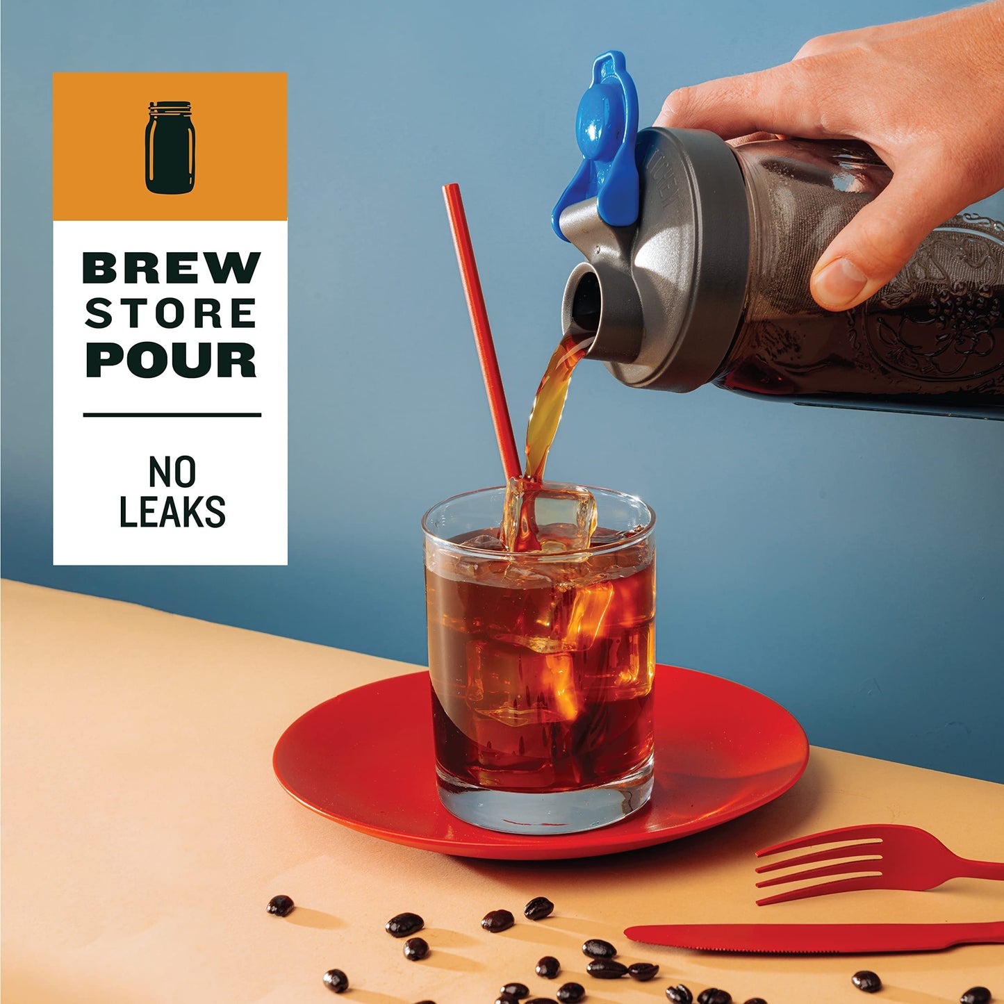 Cold Brew Coffee Maker - 1 Quart Pitcher