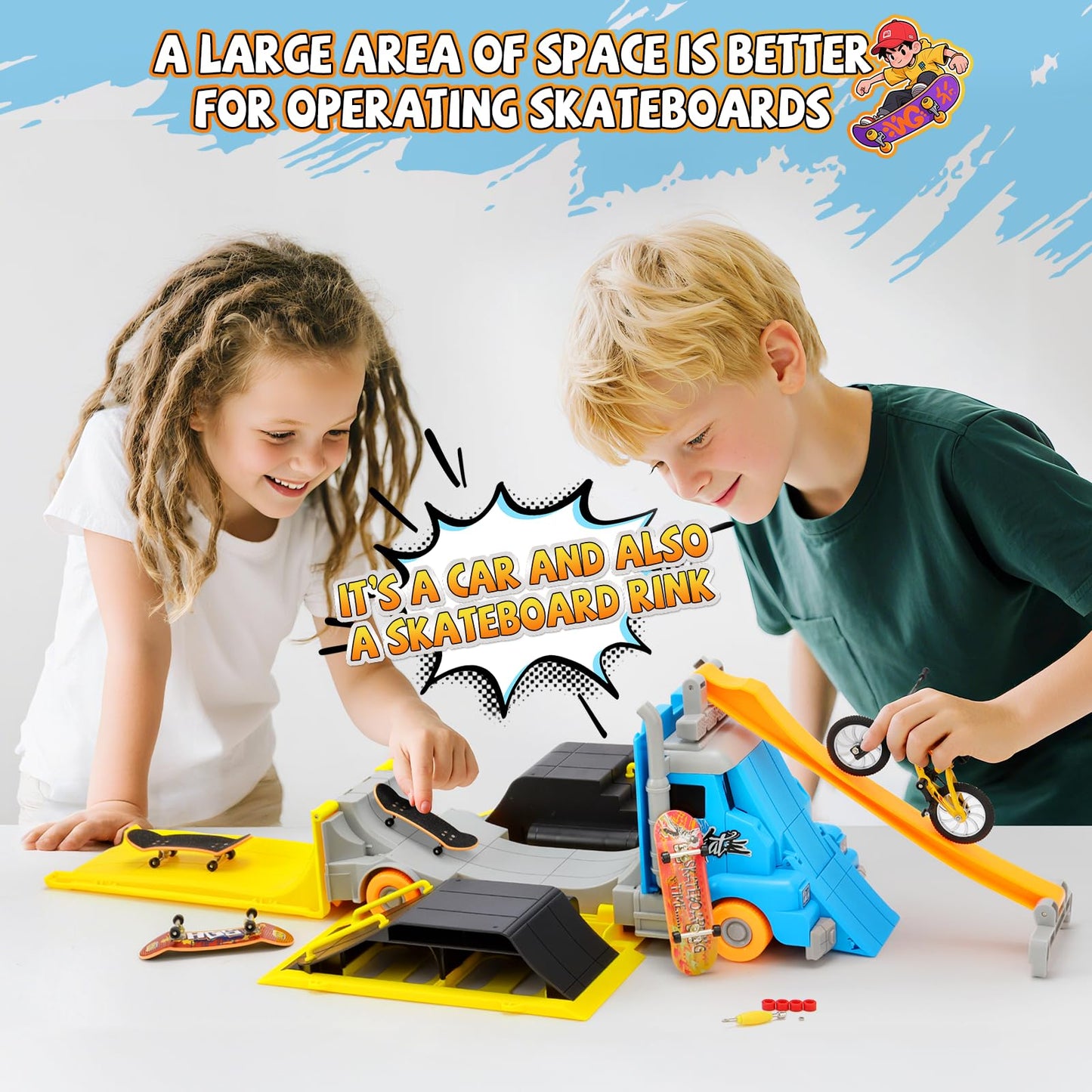 Hestiasko Transforming Truck Toy for Kids