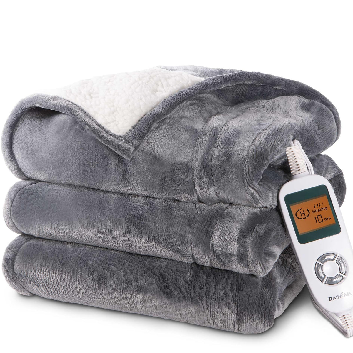 Electric Heated Blanket with 10 Heat Settings