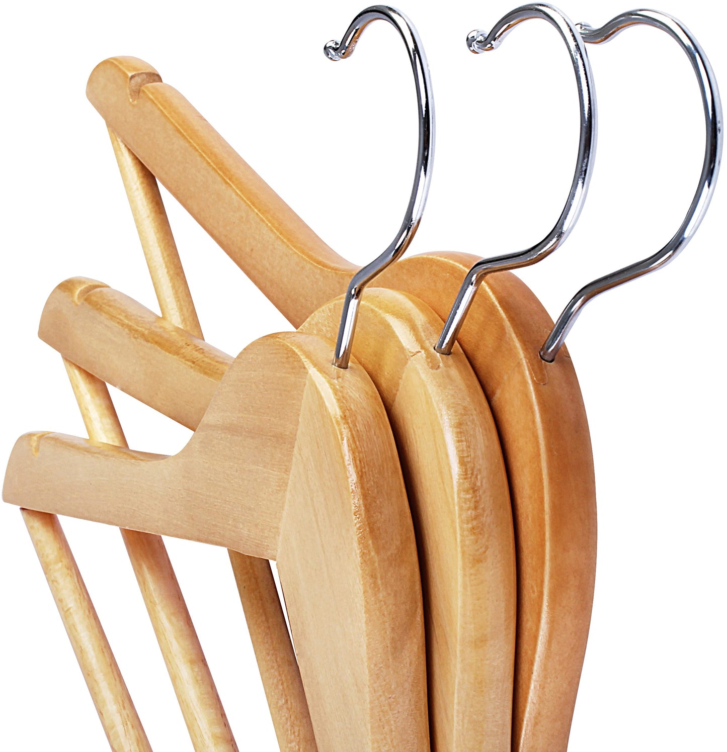 20 Pack Utopia Home Wooden Coat Hangers