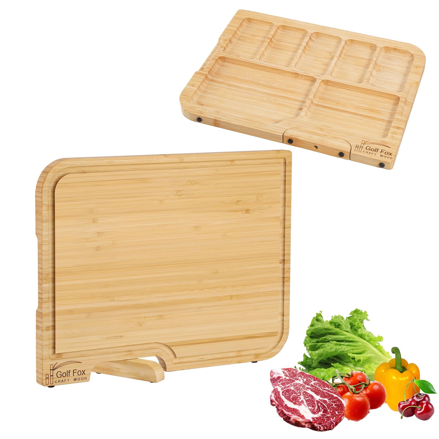 Extra Large Double-Sided Bamboo Cutting Board