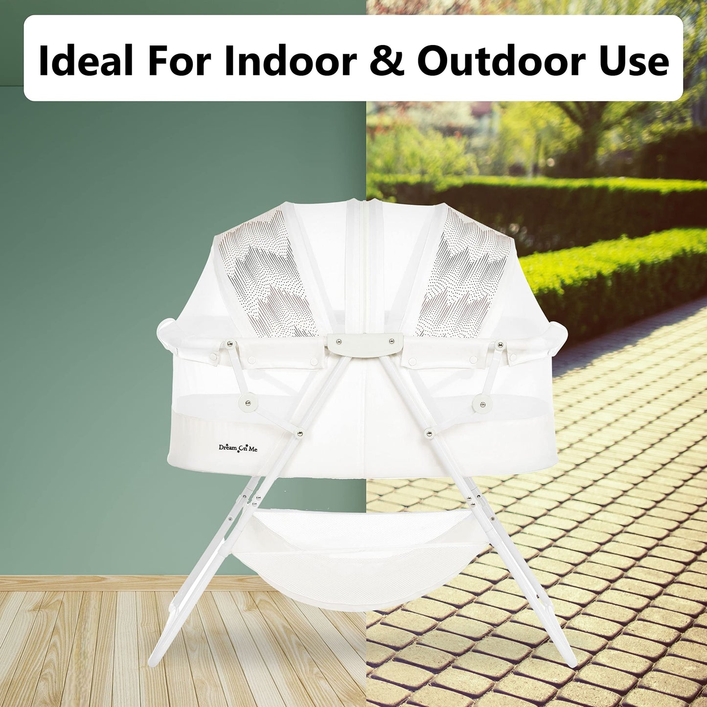 Dream On Me Portable Baby Bassinet with Canopy