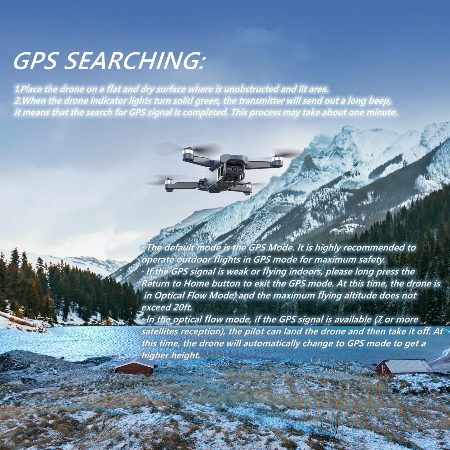 Holyton 4K GPS Drone with Camera and Remote