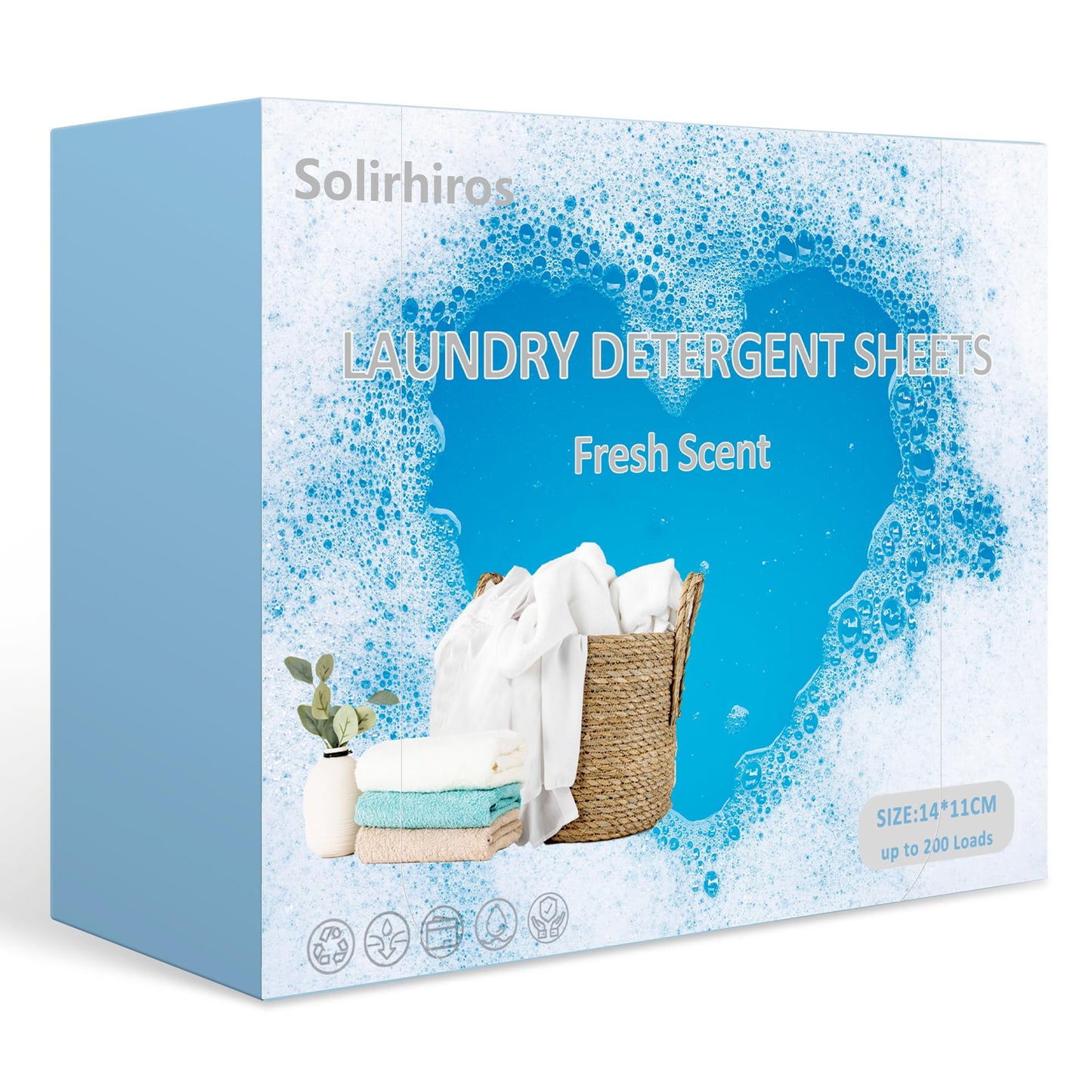 Dissolvable Laundry Detergent Sheets for 200 Loads