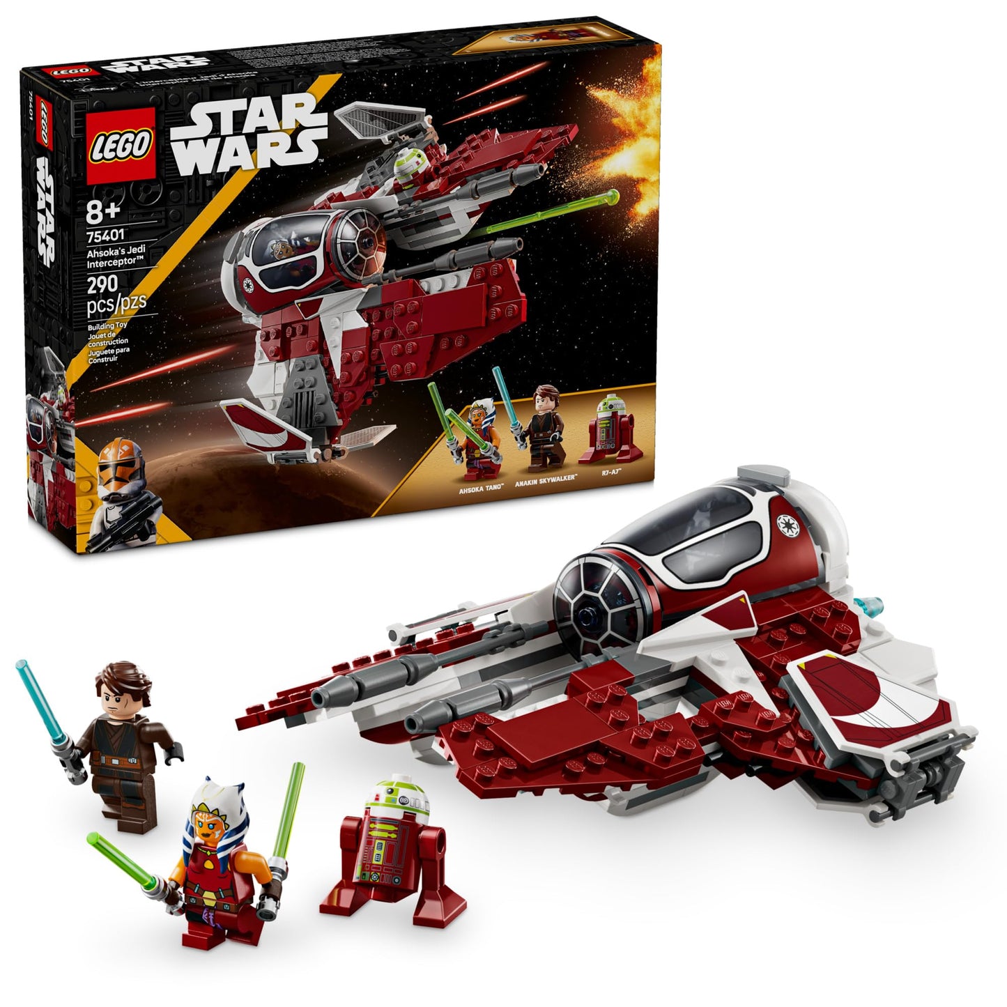 LEGO Star Wars Ahsoka's Jedi Interceptor Toy