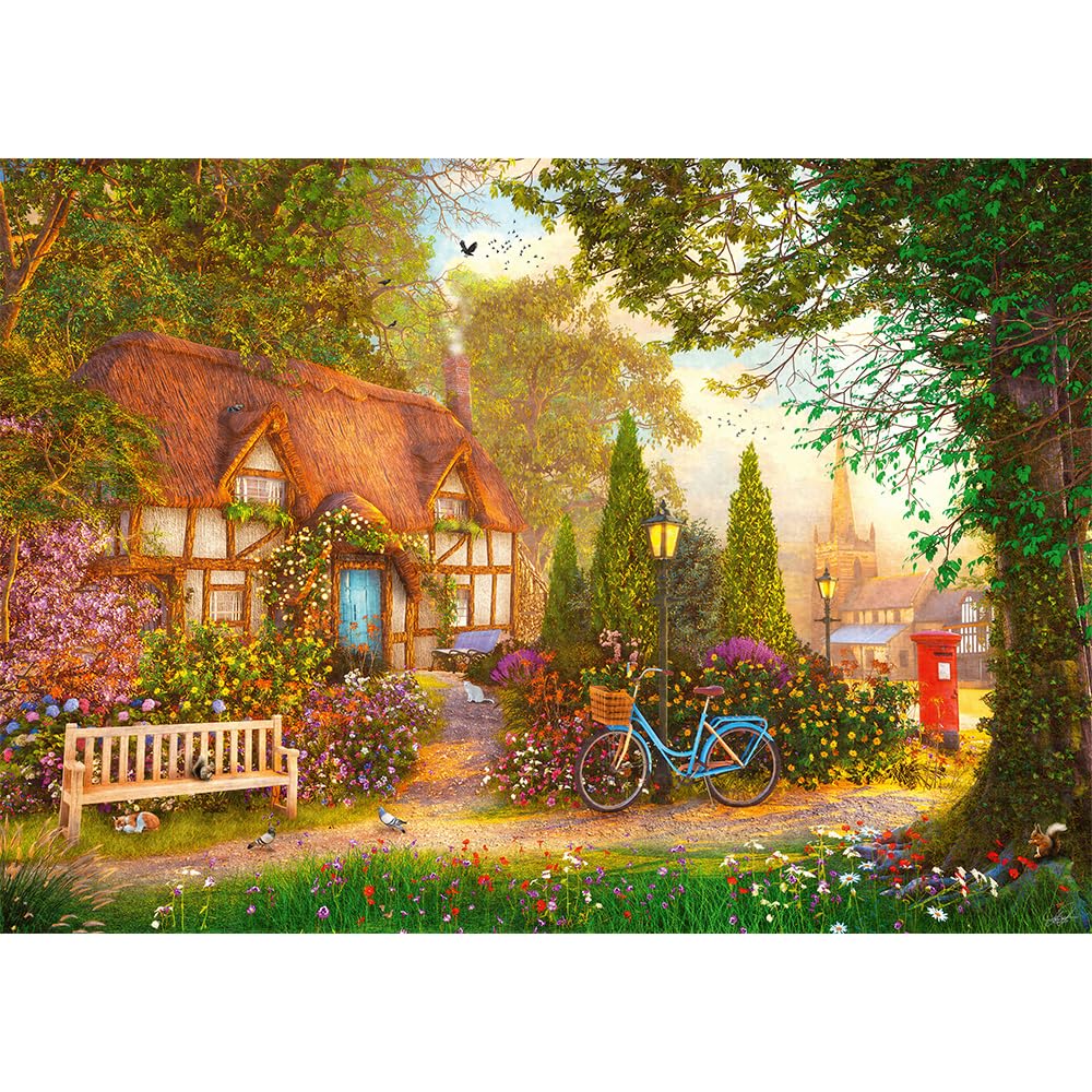 Trefl 1000-Piece Thatched Cottage Jigsaw Puzzle