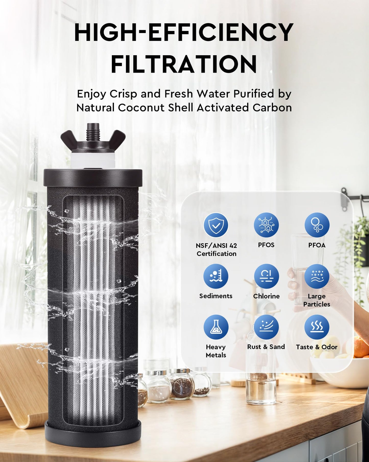 CO-Z 2.25 Gal Stainless Steel Water Filter System