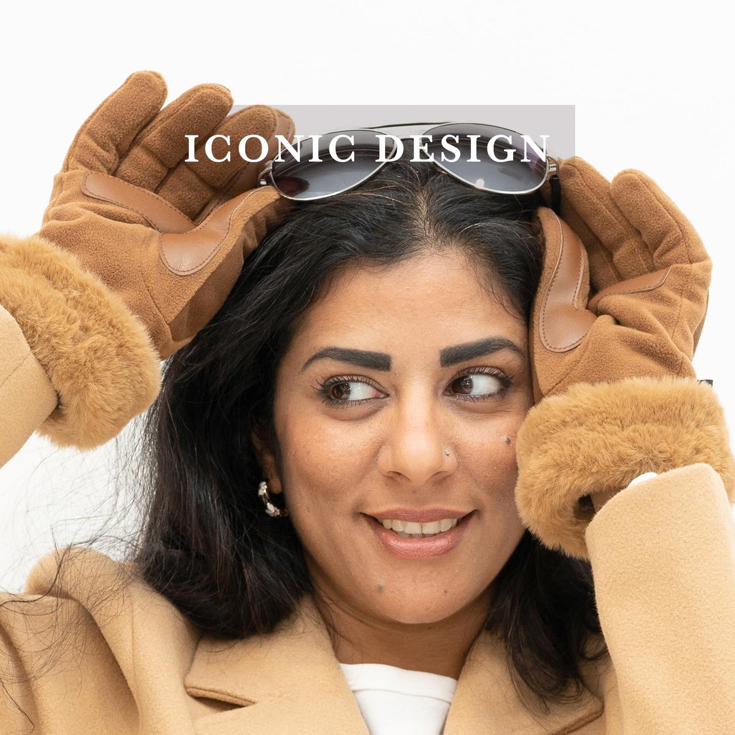 isotoner Womens Touchscreen Water Repellent Gloves