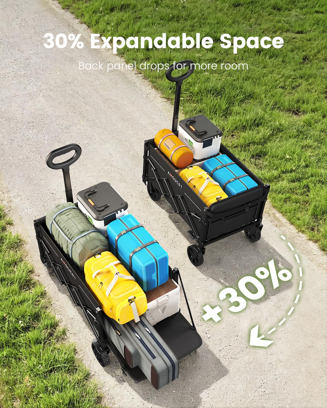 Foldable Wagon Cart by AMADA HOMEFURNISHING