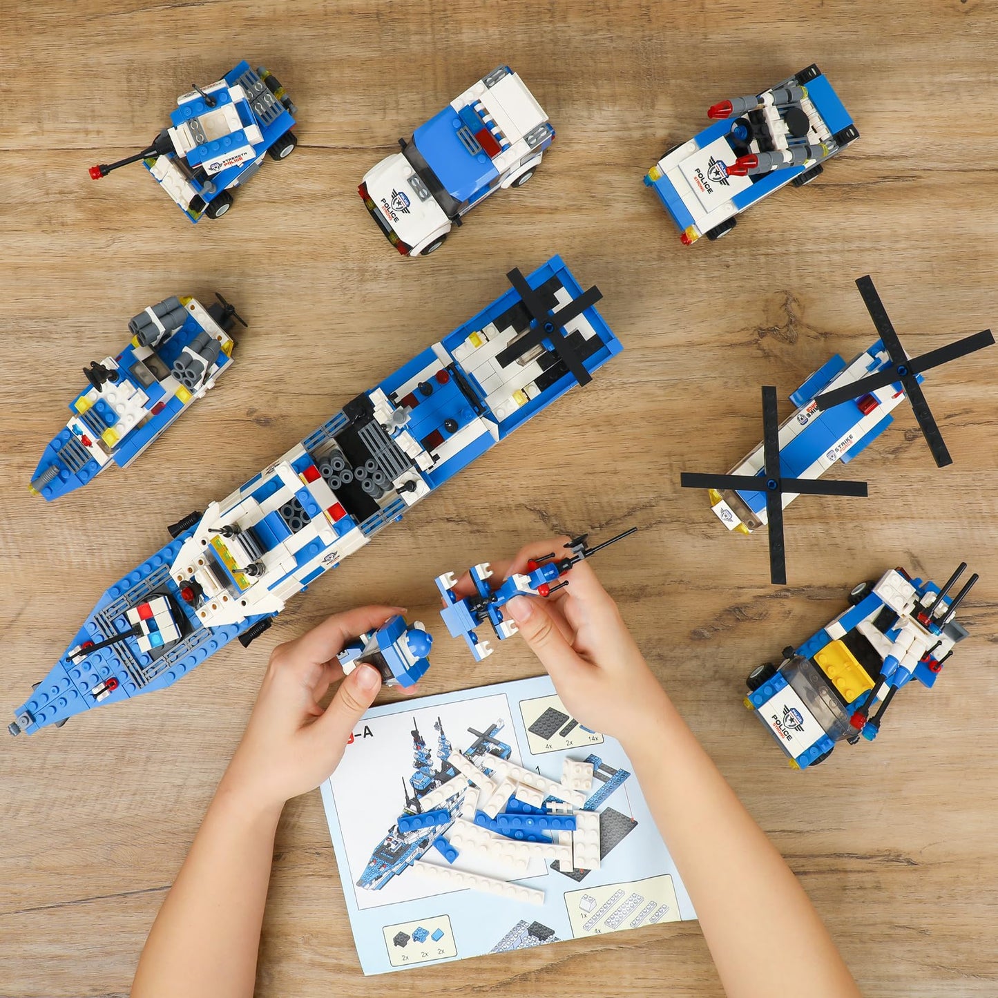 1169-Piece City Police Station Building Kit