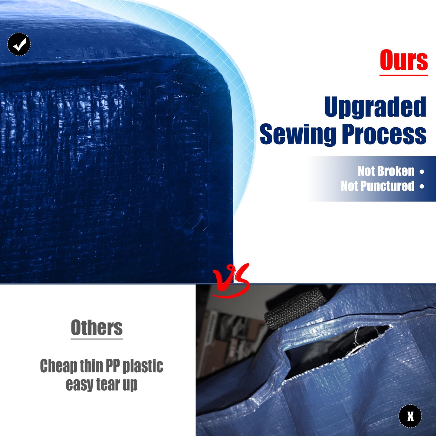Heavy Duty Extra Large Moving Bags Set of 4