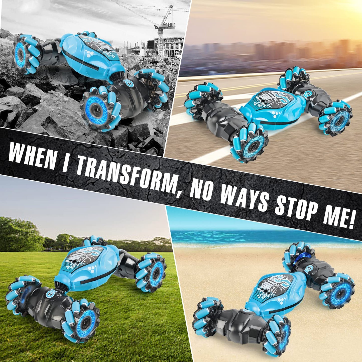 Hand Gesture RC Car with Lights and Music