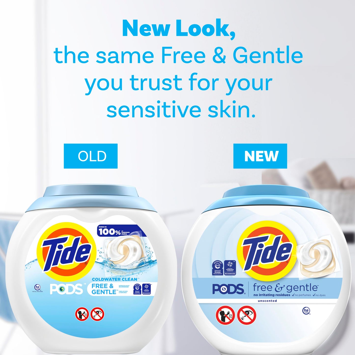 Tide PODS Free & Gentle Laundry Detergent 57 Count