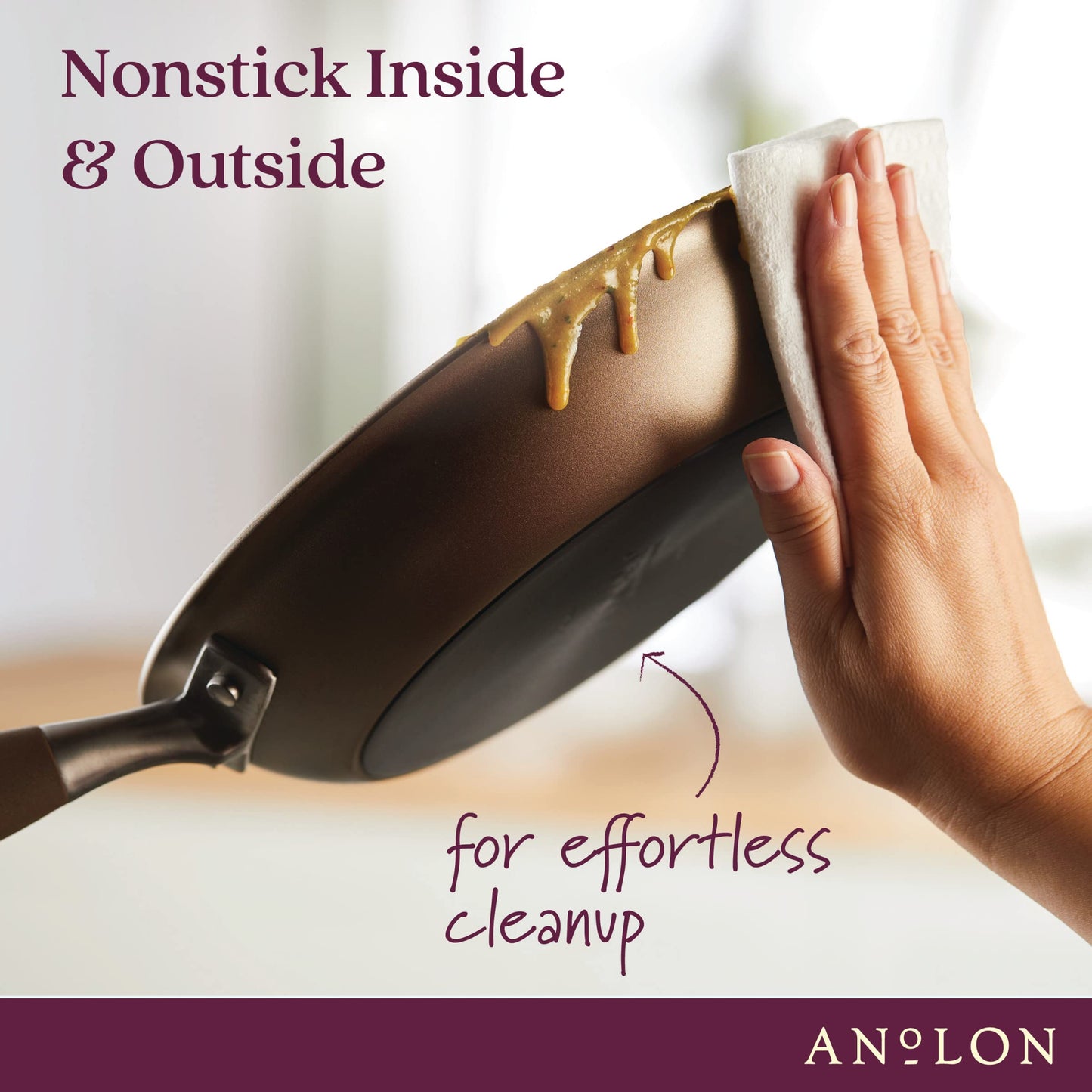 Anolon 10-Quart Nonstick Stock Pot in Bronze
