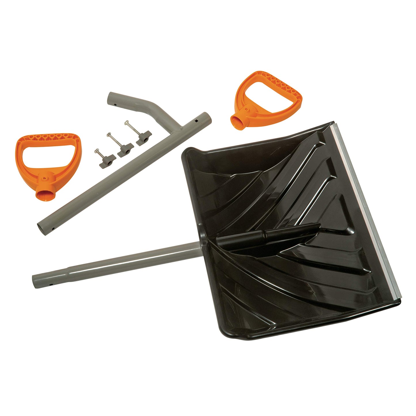 ErgieShovel 18-Inch Steel Snow Shovel with Shaft