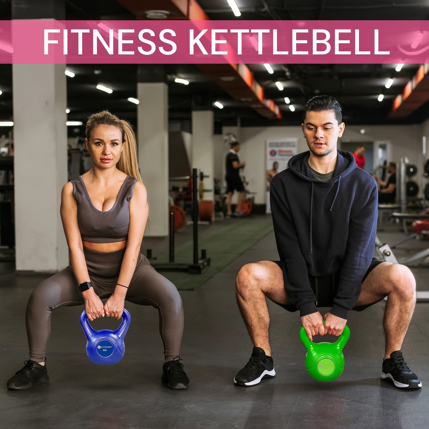GYMENIST Kettlebell for Fitness Workout, 12 LB