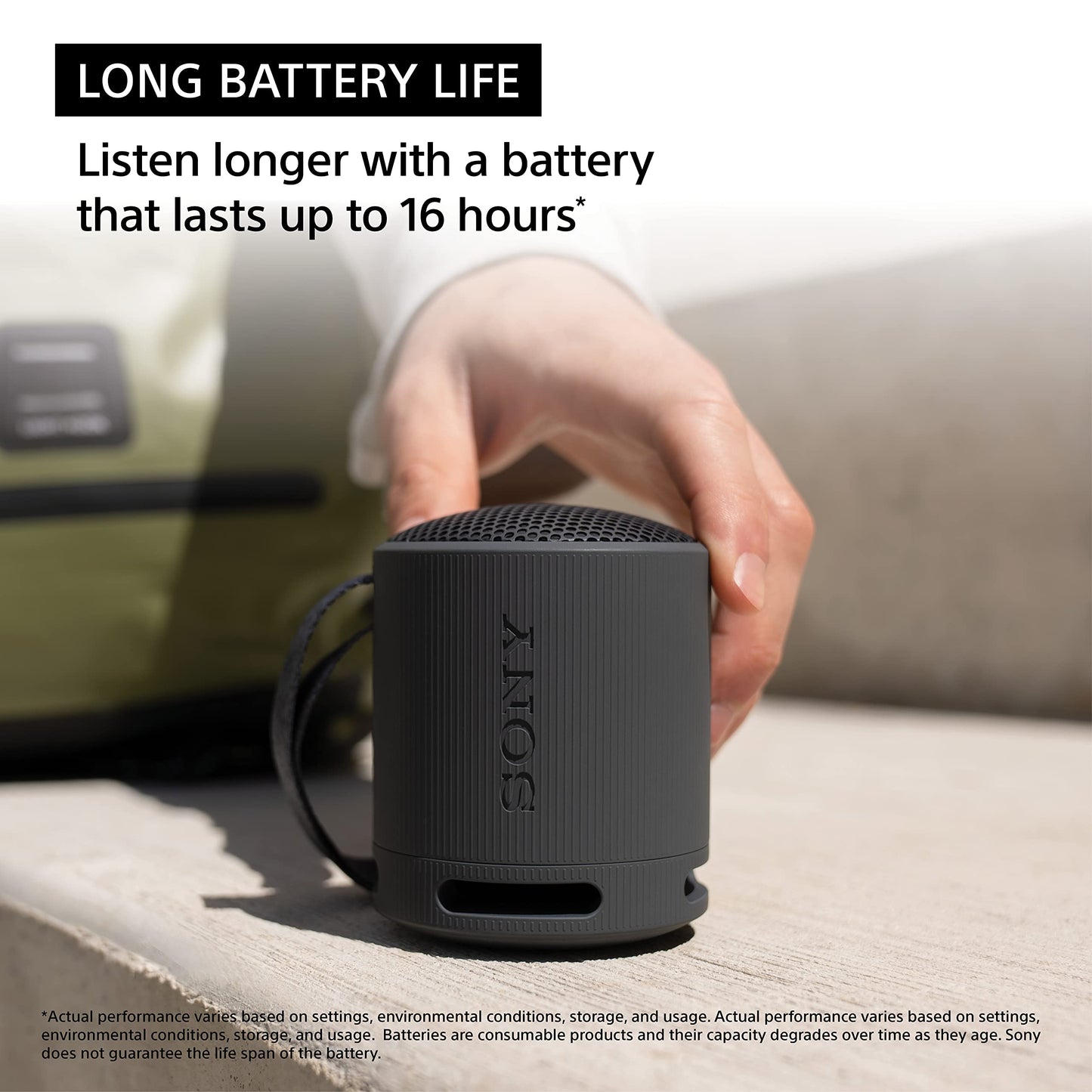 Sony Portable Waterproof Bluetooth Travel Speaker