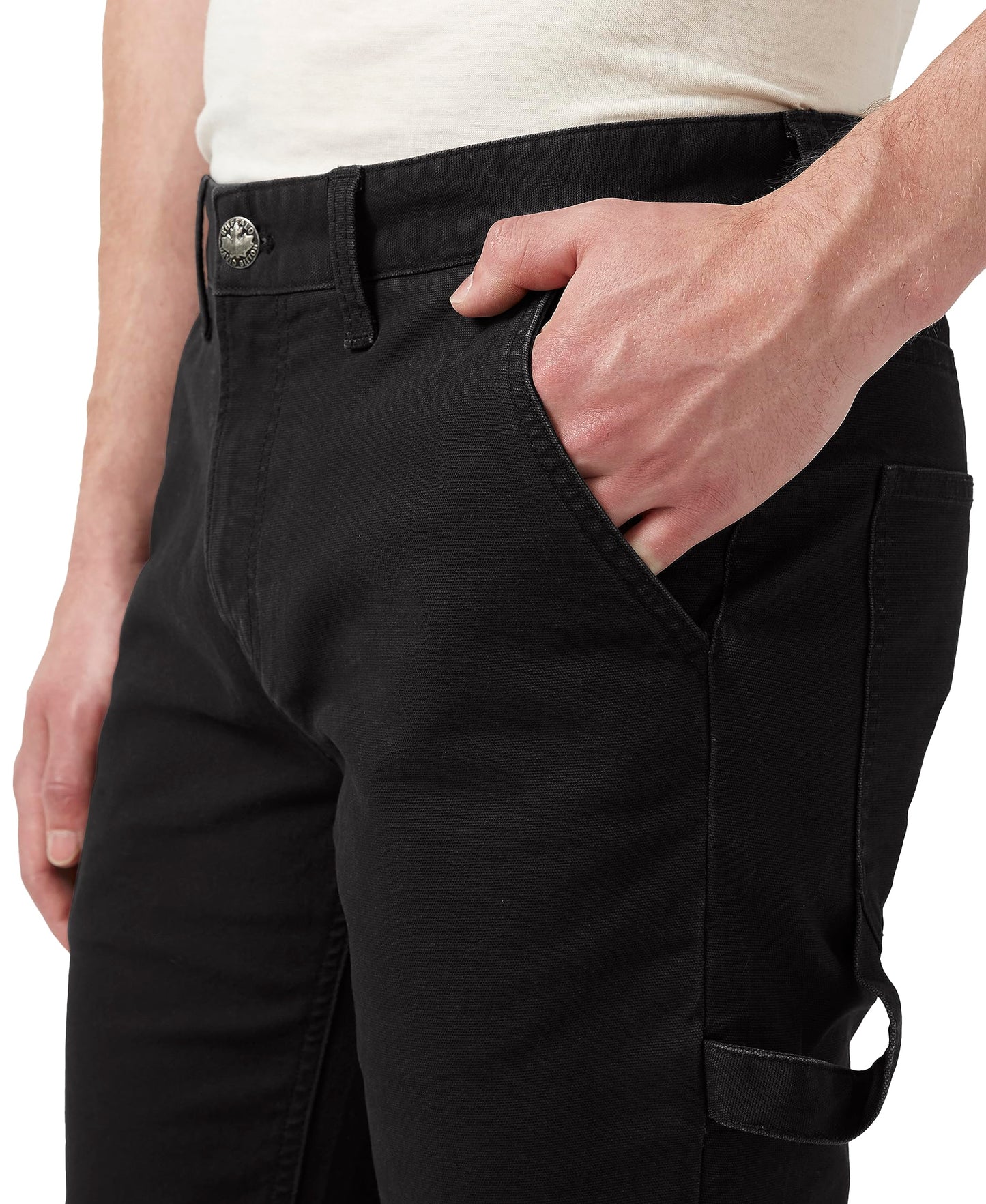 Buffalo David Bitton Men's Carpenter Pants, Black