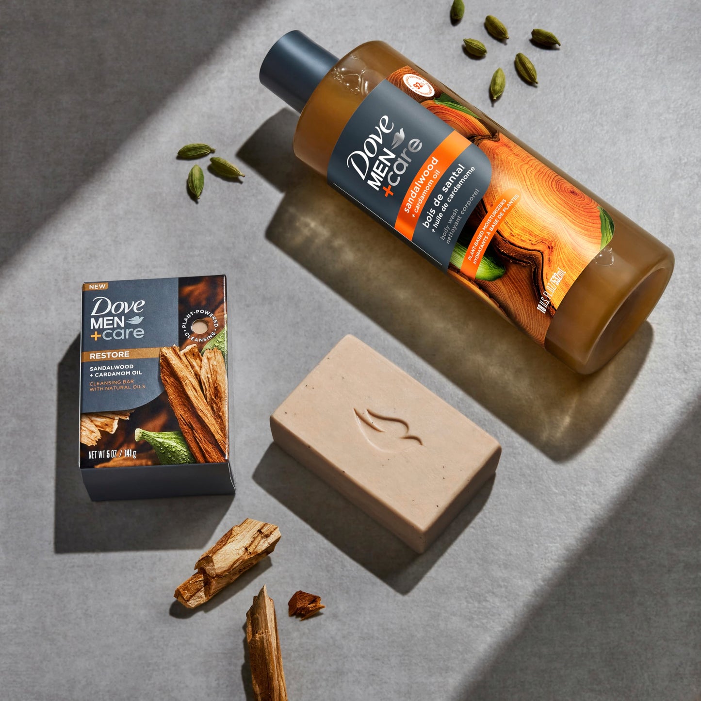 DOVE MEN + CARE Sandalwood Body Wash 26 oz