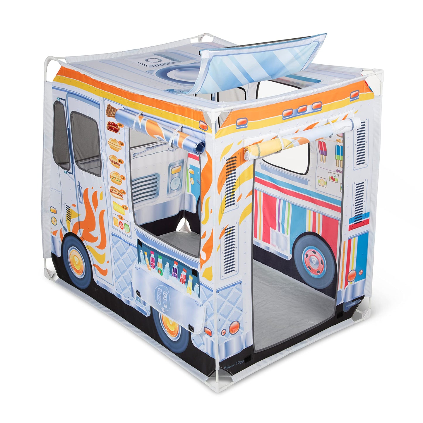 Melissa & Doug Food Truck Play Tent - Role Play Toy Ice Cream Truck Tent For Kids Ages 3+