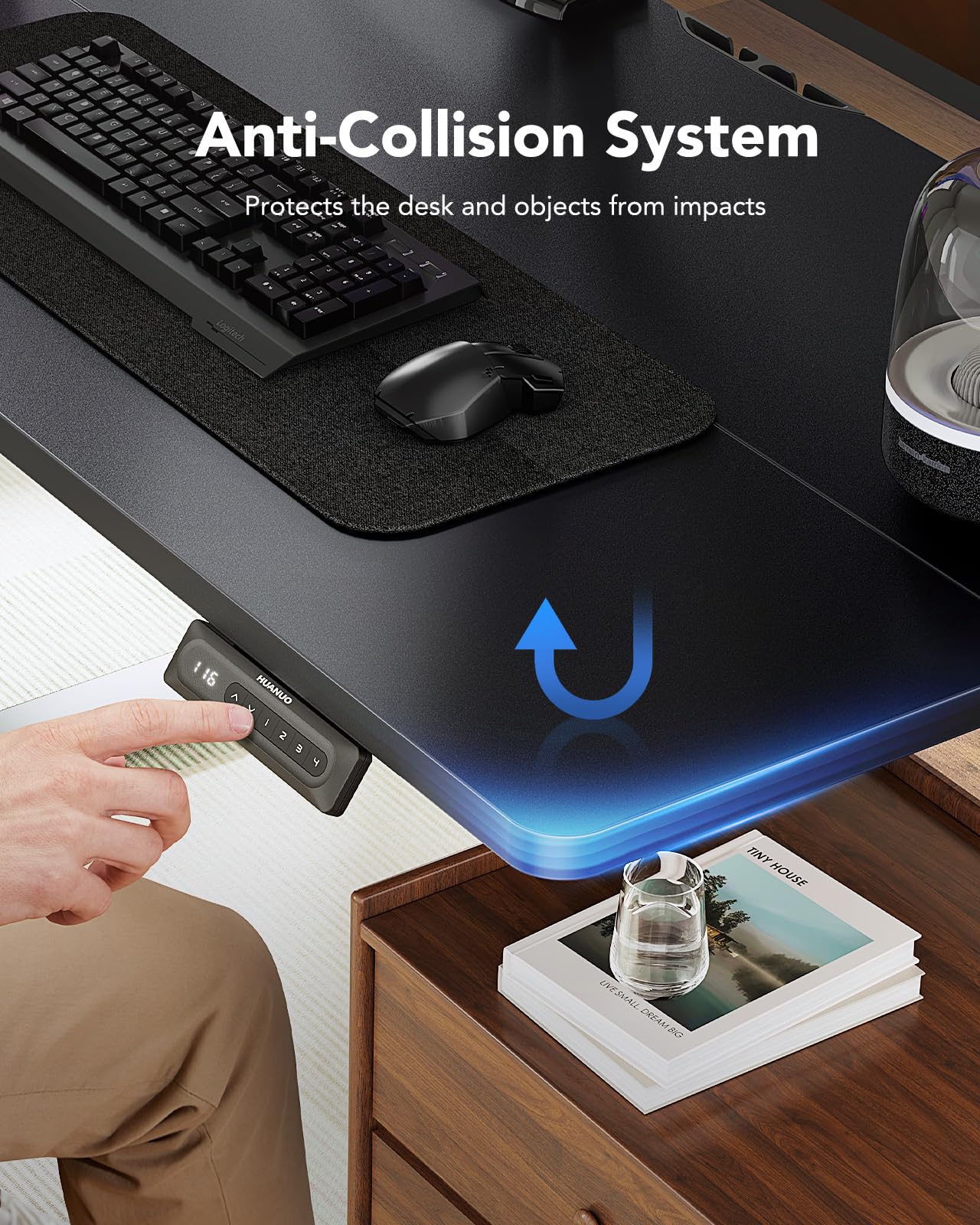 48" Adjustable Electric Standing Desk by HUANUO