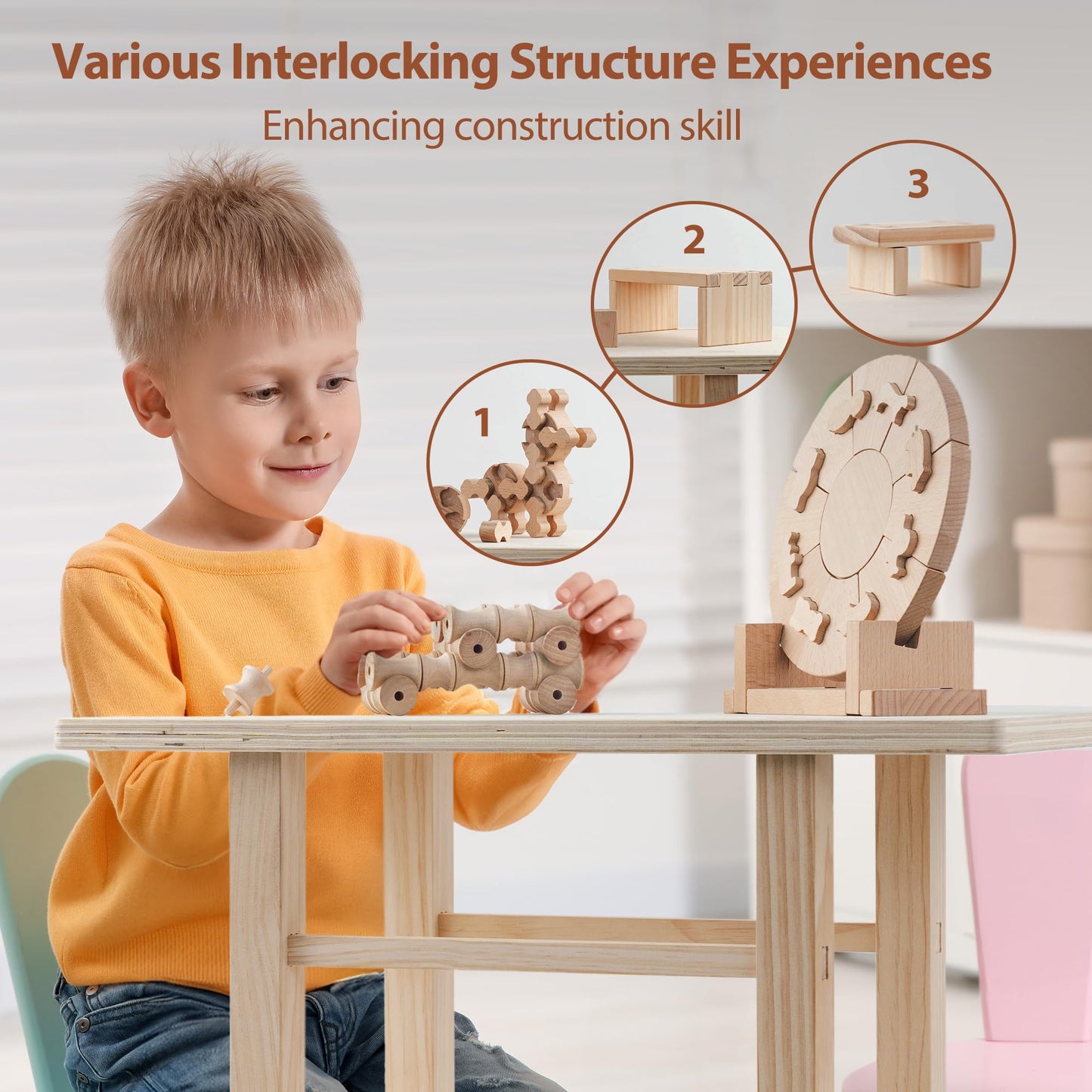 5-in-1 Kids Tool Workbench with 83 Pcs Blocks