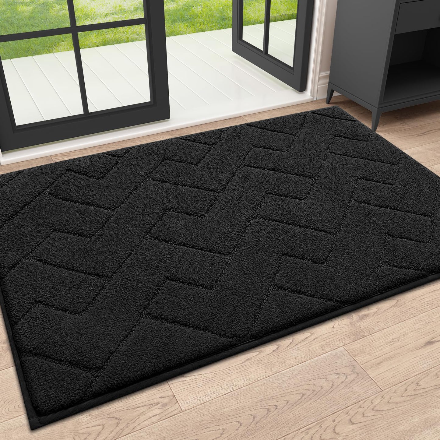 Indoor Door Mat with Non-Slip Rubber Backing