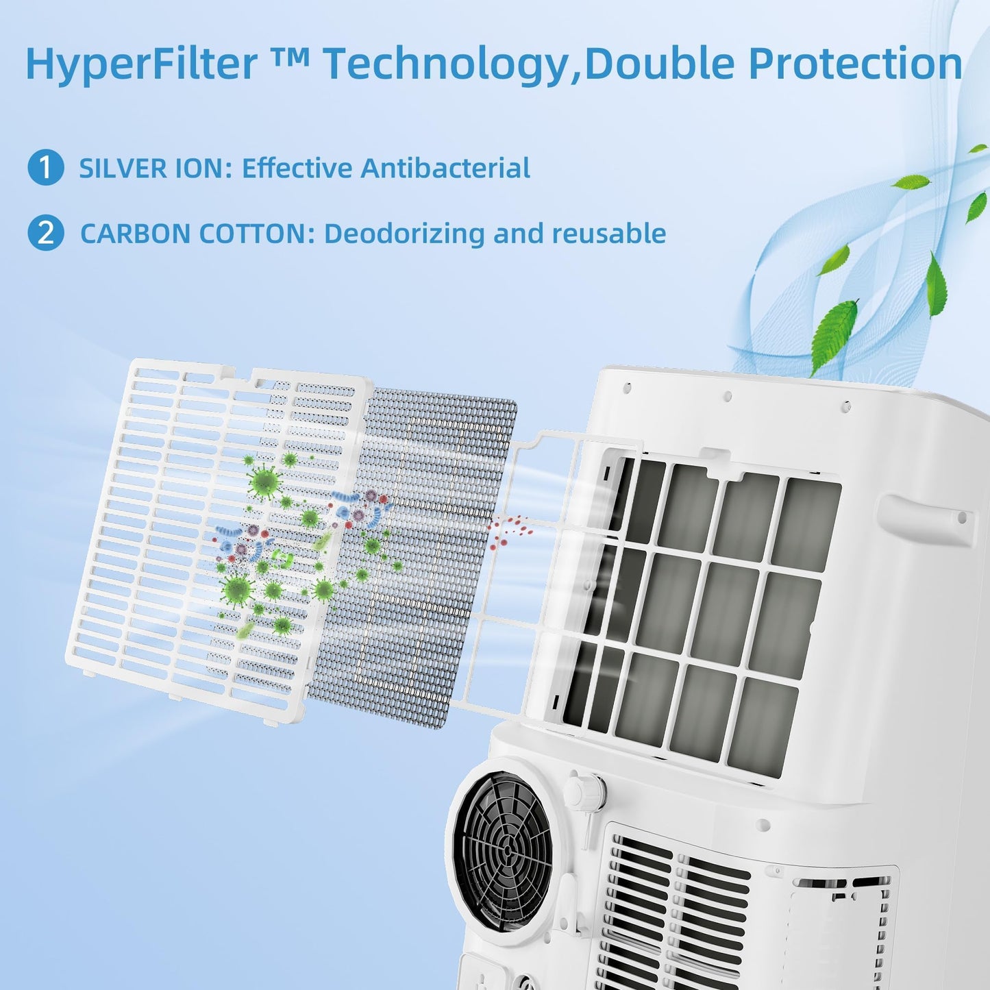 14000 BTU Portable Air Conditioner with Remote