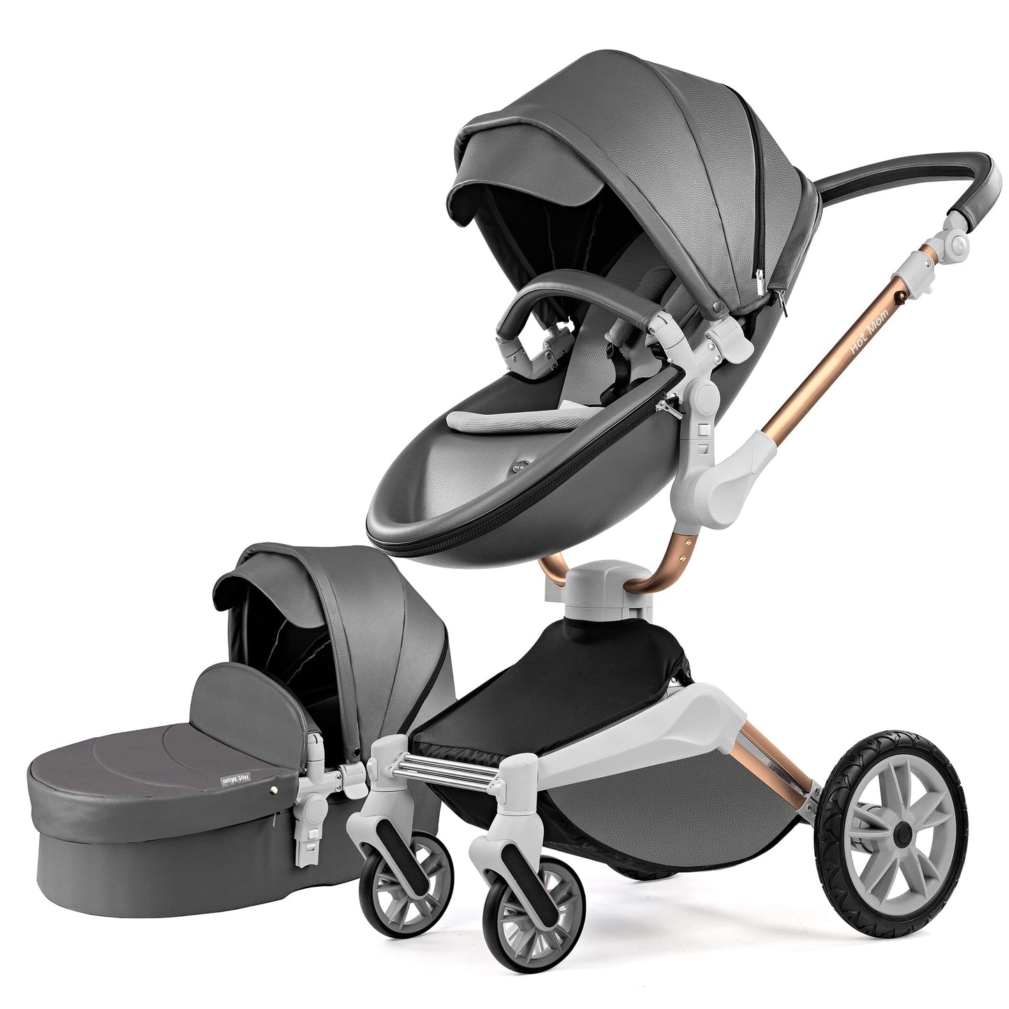 Hot Mom 2 Ultra Baby Stroller with 360° Rotation
