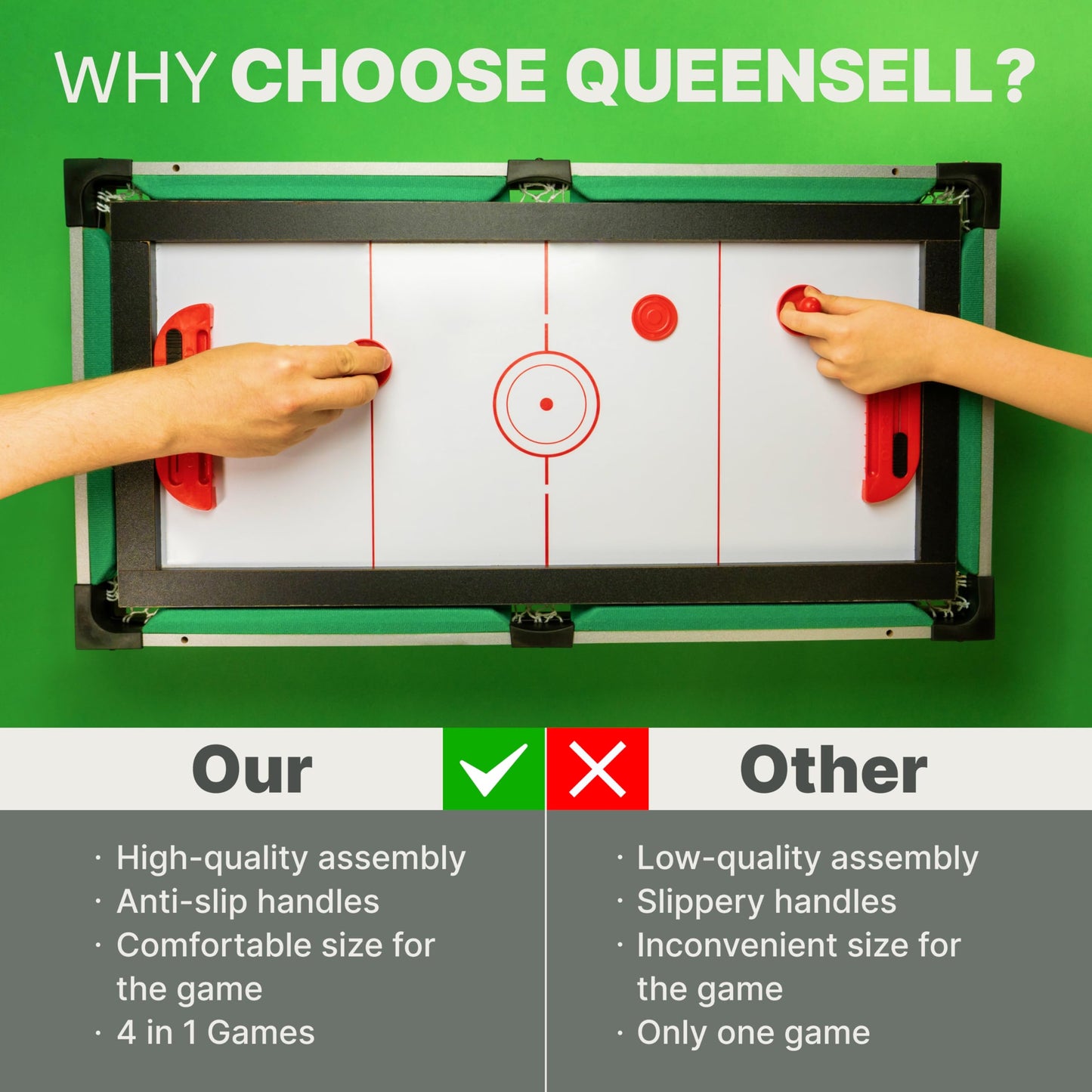 4-in-1 Game Table for Family Fun