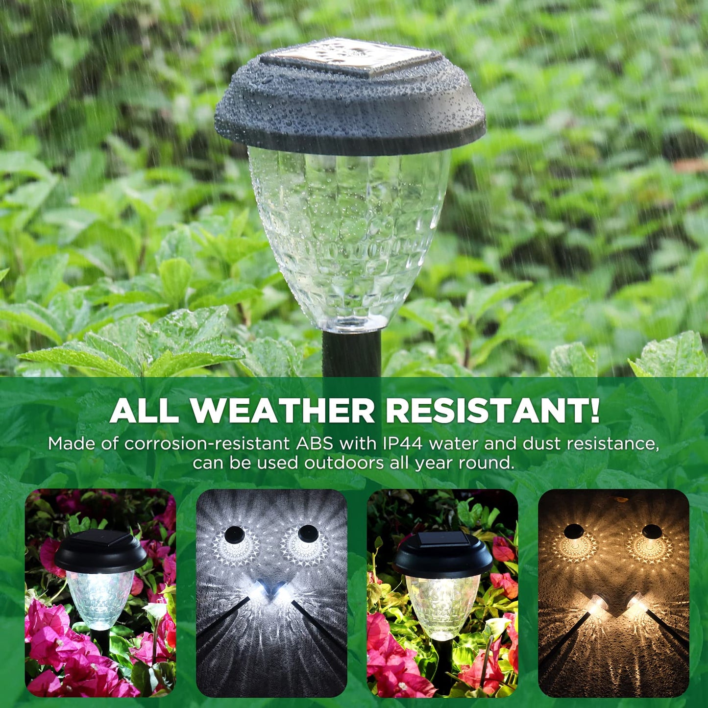 10 Pack URAGO Solar Powered Outdoor Lights
