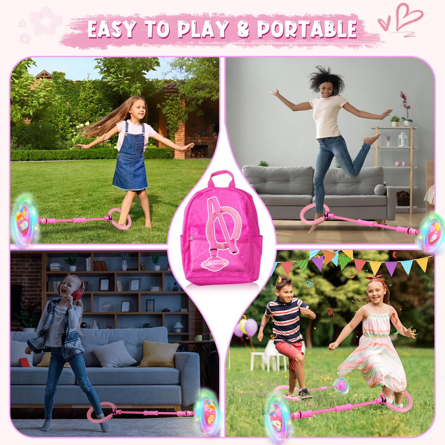 Gretex Ankle Skip Ball Toy for Girls