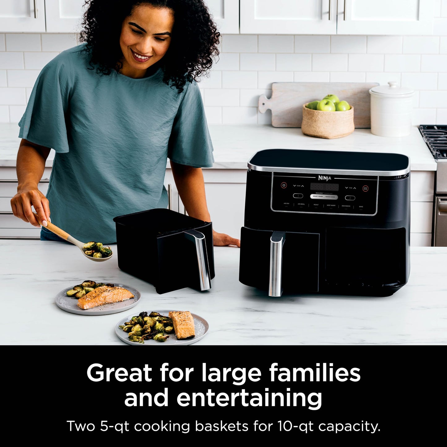 Ninja 6-in-1 Air Fryer with 5 QT Baskets