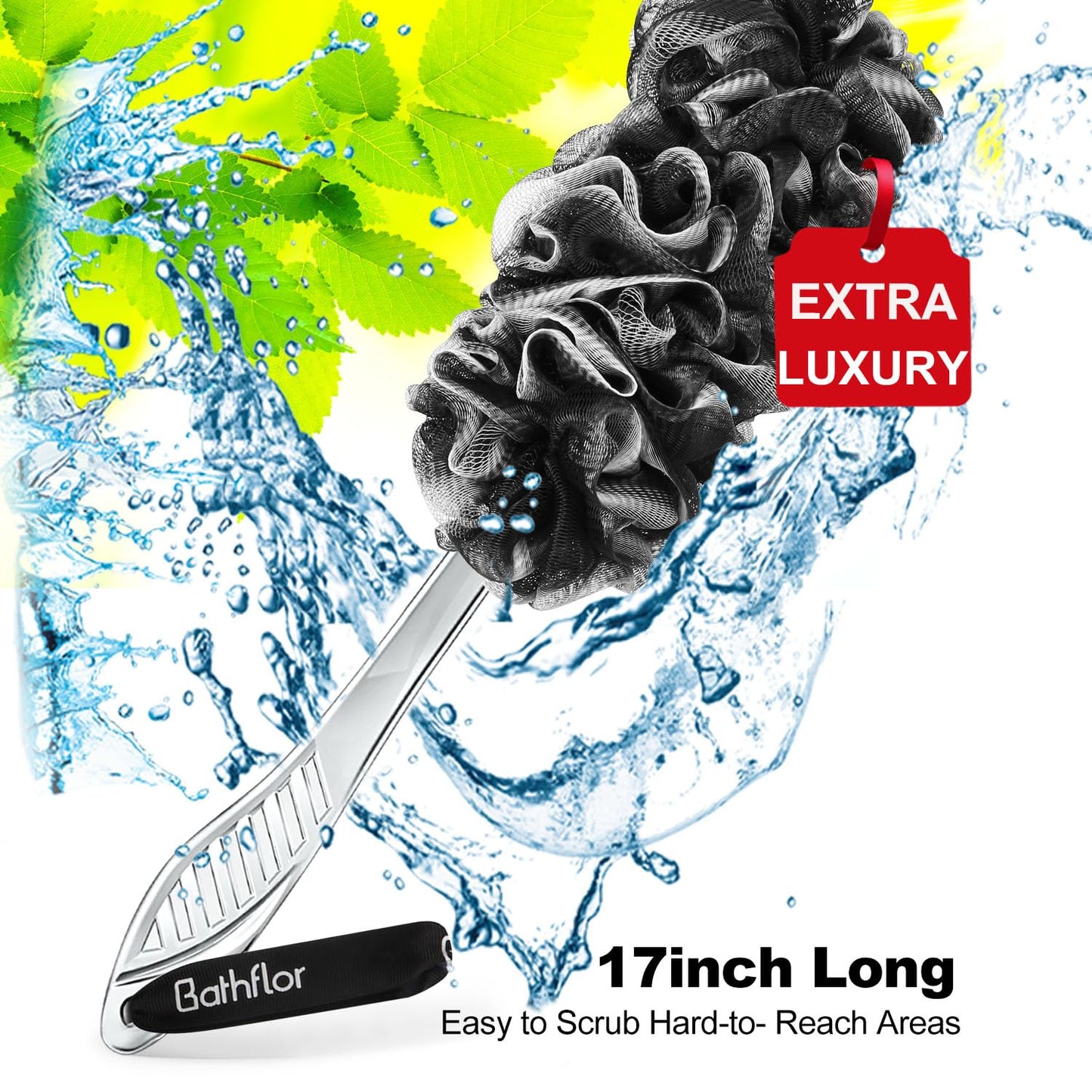 4PCS Loofah Sponge Body Scrubber Set
