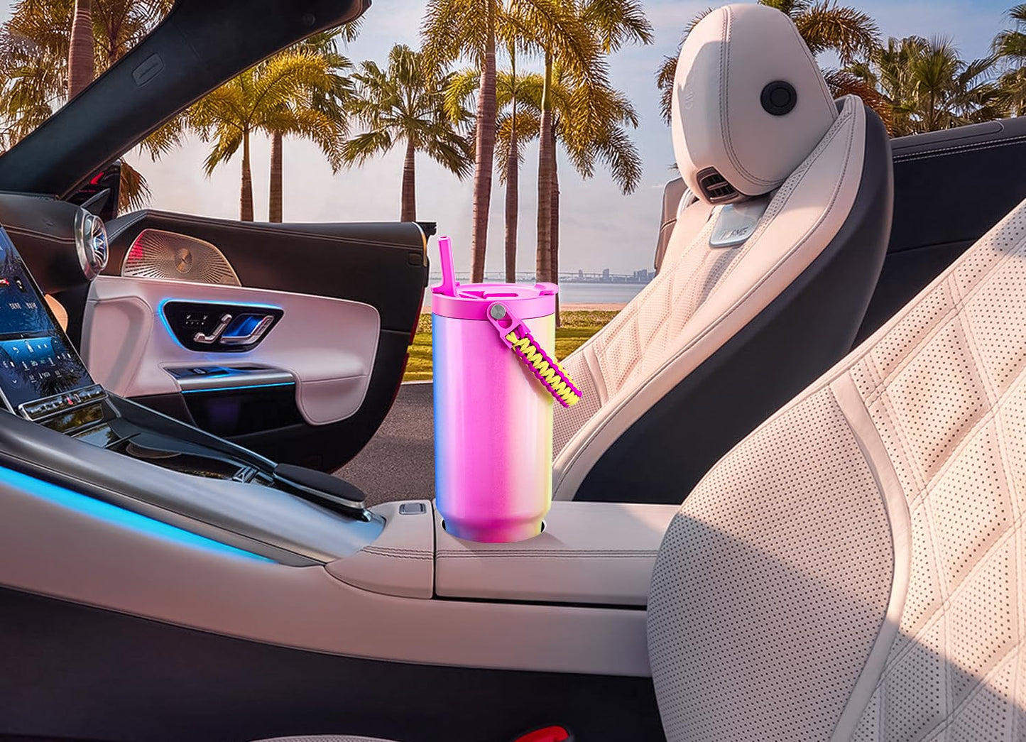 40 oz Insulated Stainless Steel Tumbler with Straw