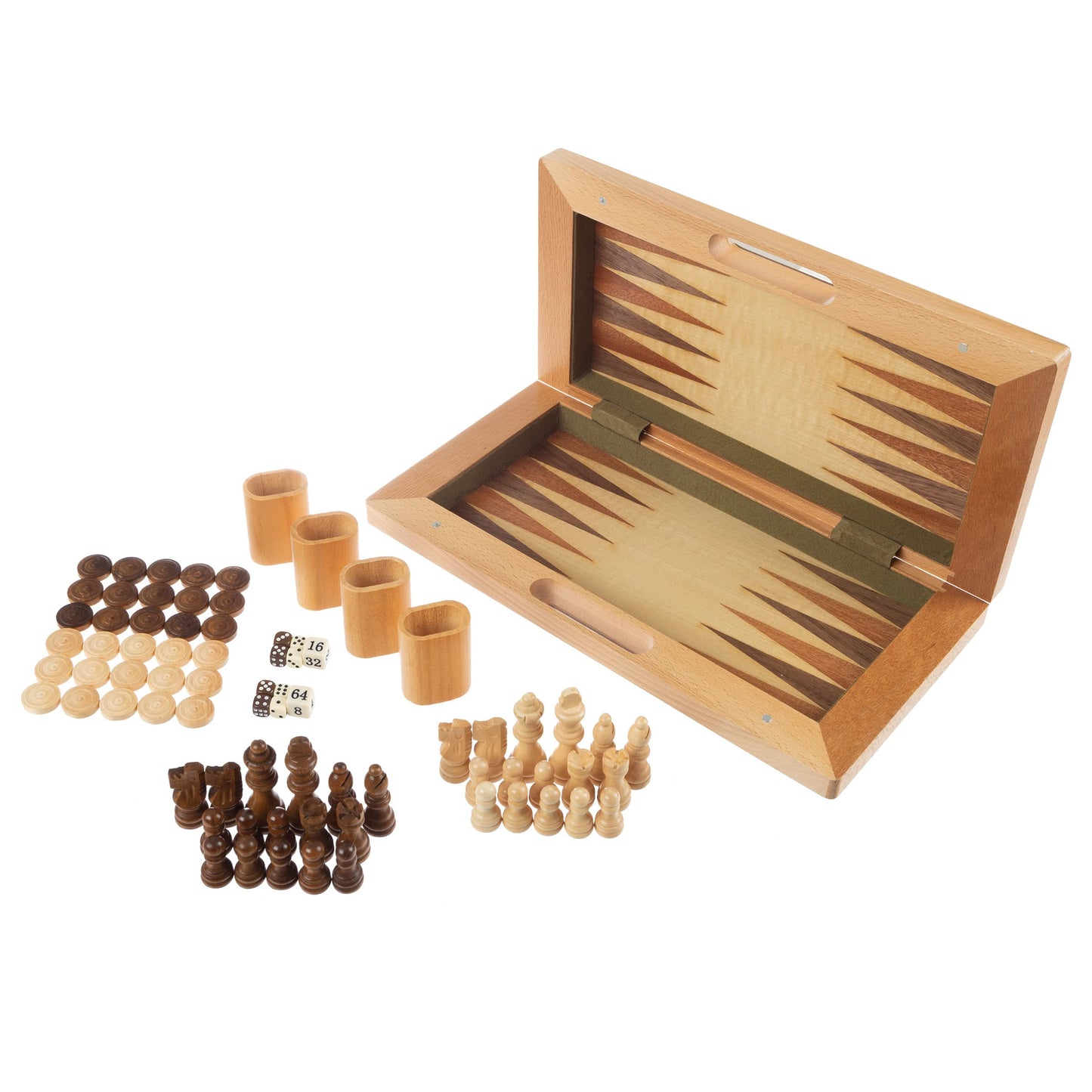 3-in-1 Chess, Backgammon, Checkers Travel Set