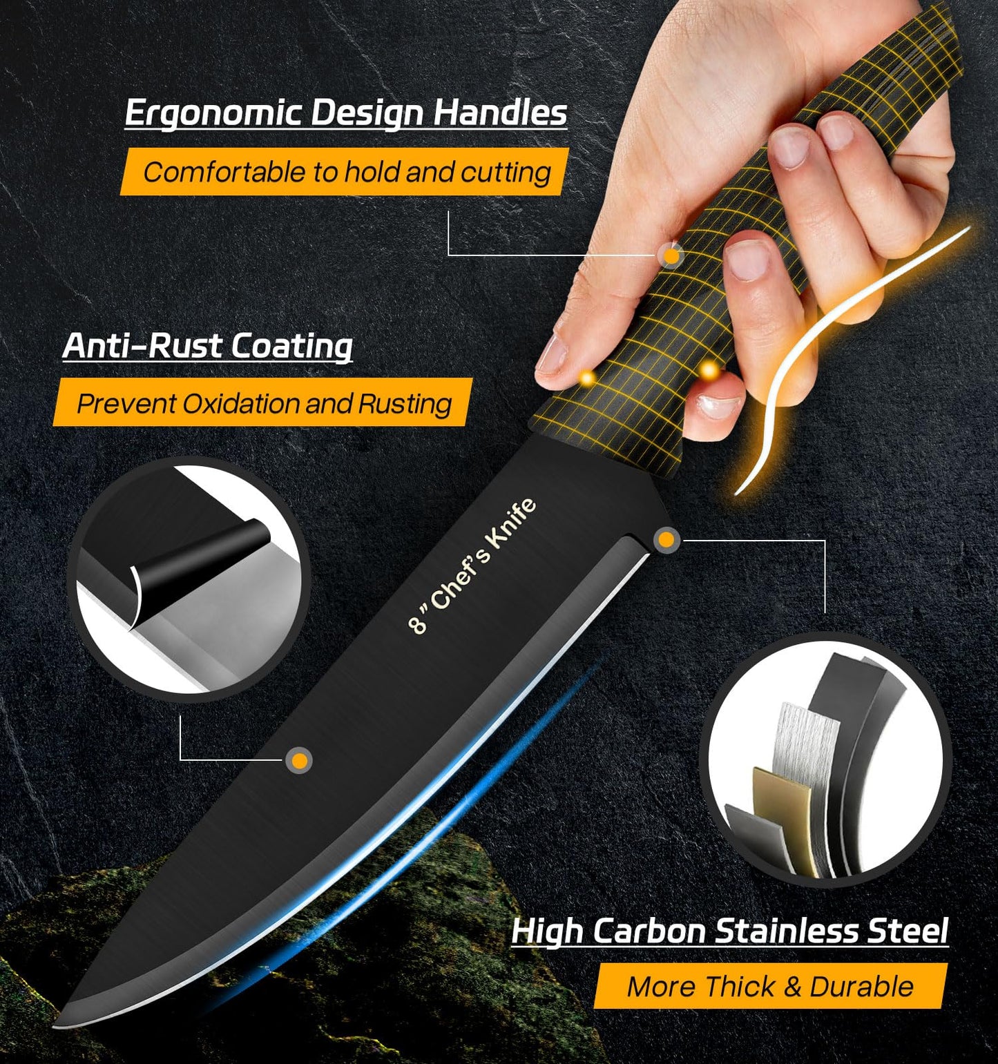 14-Piece XANAPON High Carbon Knife Set
