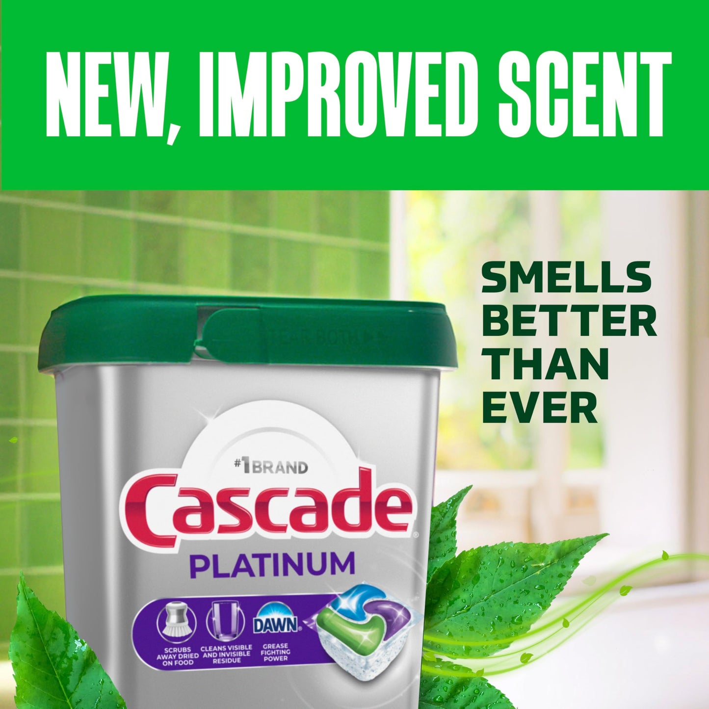 59 Count Cascade Platinum Dishwasher Pods