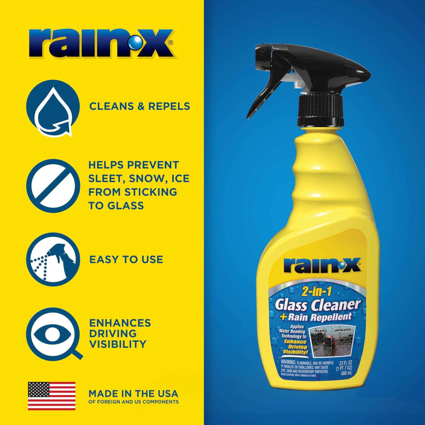 2 Pack Rain-X Glass Cleaner & Rain Repellent